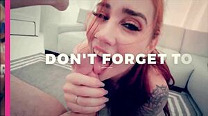 THROATED brunette hottie loves SLURPING on huge cocks with ball licking deepthroat face fucking.