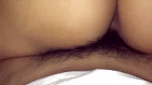 Hey, I'm riding my girlfriend's big ass hard! 😈