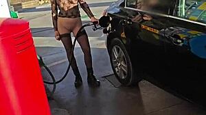 Exhibitionist Flashes Boldly At Busy Petrol Station In Broad Daylight