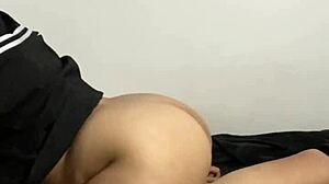 Hey, check out this curvy schoolgirl whore banging her classmate in a hot homemade session! 🔥🍑