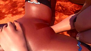 Two lesbians fuck young 18+ male before one takes monster cock from shey and maya in 3D hentai game