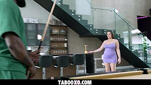 Curvy milf Melanie Hicks contrasts her desires by riding big black monster cock in doggystyle cowgirl positions