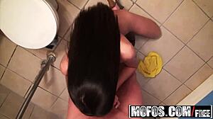 Whoa Check Out Nikki Daniels Getting Banged Hard In The Bathroom! This French Teen's Anal Group Tape Is Wild!