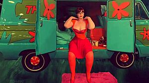 What if Granny Velma Dinkley gets haunted by a mystery fuck ending in creampie?