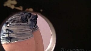 Hey, check out this cheating girlfriend sucking that big black cock in the bathroom... so sloppy and rough! 😏🍆🚿