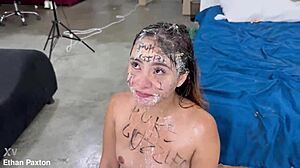 Oh man, you won't believe how this puke and piss guzzling whore Sussy Sweet takes extreme rough treatment without mercy.