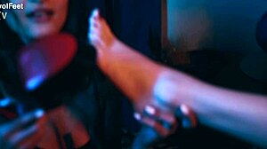 Every toe on these feet invites your tongue to lick and explore in submissive domination