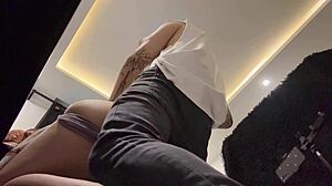 I just bent over my Colombian stepdaughter in doggystyle and creampied her tight pussy by accident