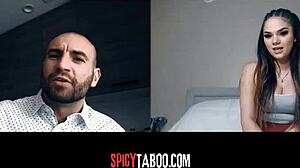 horny stepdaughter has naughty video call with stepdad showing teen reality webcam masturbation and taboo uncle fantasies