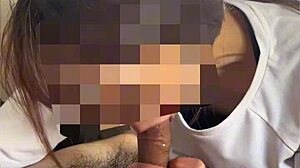 Japanese Former Model Gives Deep Blowjob In Car