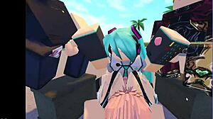 in the virtual world of roblox miku explores creative adventures with friends and fun challenges through group activities and exciting interactions