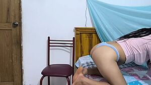 Amateur Latina reveals tight ass and pussy in homemade video