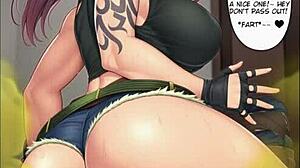 Intense facesitting farting feet fetish in bondage mummification