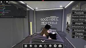 White slut takes intense fucking from massive BBC in Roblox scenario