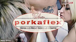 porkaflex tester engages in a surprising shop encounter with blonde milf and outdoor elements