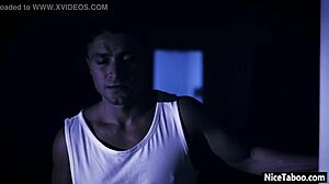 krissy lynn and horny lesbians shared a guy's big cock after hot kissing