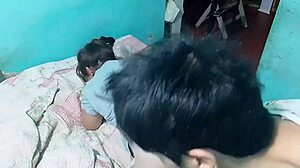 oh man, we're banging this chubby girl in thong doggystyle on the bed 😈