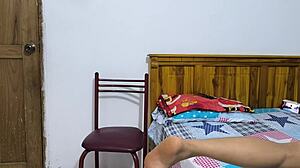 Amateur Latina reveals tight ass and pussy in homemade video