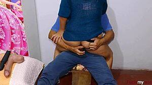 Cute anal cowgirl contrasts huge dildo in tiny hole leading to explosive orgasm