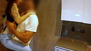 Hotel Waitress Deepthroats Guest Big Cock Roughly