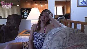 Seth Brogan fucks couch-surfing nympho Stella Sedona.