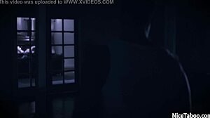 krissy lynn and horny lesbians shared a guy's big cock after hot kissing