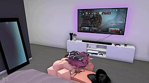 Roblox Character Gives A Quick Blowjob Leading To Cum In Mouth Finish