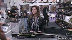 hey this is the pawnstar meeting a rockstar with latina amateur getting facial cumshot from big cock in hidden cam shop