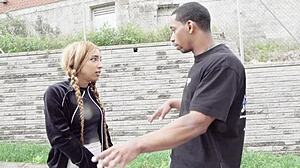 Chica Cachonda Walks Street Begging For Big Black Cocks Part 2 Sucks And Rides In Lingerie Bent Over Doggystyle