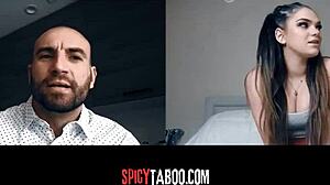 horny stepdaughter has naughty video call with stepdad showing teen reality webcam masturbation and taboo uncle fantasies