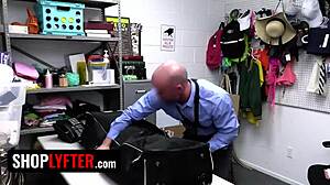 I Feel So Ashamed as the Old Officer Rips My Clothes and Strips Me in the Office