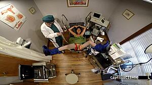 Watch Out, Troubled Teen 18+ Yesenia Sparkles Faces Treacherous Treatments with Screaming Orgasms in Latex Gloves and Handcuffs!