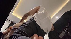 I just bent over my Colombian stepdaughter in doggystyle and creampied her tight pussy by accident