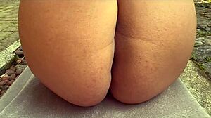 Wife Shows Off Massive Ass in Tiny Thong