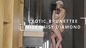 Intense Wet Lesbian Squirt Orgasms Explode in Steamy Shower Bathing Session