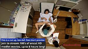 Hey, Tampa university entrance physical with Lilly Hall in leggings and gloves 😏