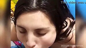 Recopilación de corridas features a Colombian teen giving sloppy deepthroat blowjobs. She swallows cum from her uncle's big cock.