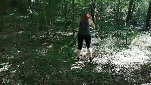 punishment for pee maniac involves femdom milf toilet fetish with tattoo bdsm pov outdoors