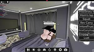 White slut takes intense fucking from massive BBC in Roblox scenario