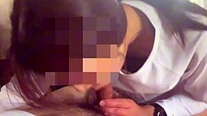 Japanese Former Model Gives Deep Blowjob In Car