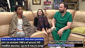 i tried out a foley catheter with dr tampa in latex gloves