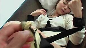Japanese cutie with tiny 18+ tits and hairy bush feels intense pleasure from sucking and fucking deeply.