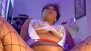 Oh gosh, does my pussy please you my lord... I mean, squirting ebony wife riding cumshot hard, yeah?