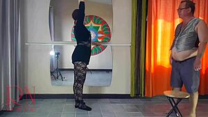 Undress and take your spanking now! choreographer orders ballerina