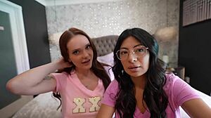 These sorority sluts get wild with creampie threesome to save their house 😜 Cami Strella Chloe Foxxe Lev Lieben