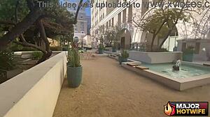 Stunning redhead milf sexy vanessa takes rough anal pounding from rome major!