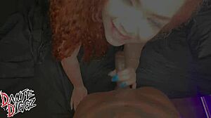 Red Head BBW Brina Scarlett Experiences Intense Throat Stuffing with BBC