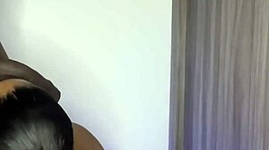 She Just Hints at Sucking a Thick Meat Dildo with That Big Ass Ebony Babe in Amateur Couple Action from Nysdel