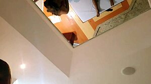 Brazilian milf with big natural tits squirts massively after intense fuck from stepson