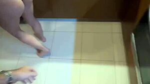 Sexy Alice Giving Blowjob To Her Boyfriend In Kitchen And Took Huge Cumload In Mouth